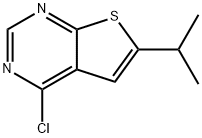 4-CHLORO-6-ISOPROPYL-THIENO[2,3-D]PYRIMIDINE Struktur