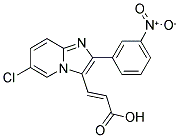 3-[6-CHLORO-2-(3-NITRO-PHENYL)-IMIDAZO[1,2-A]-PYRIDIN-3-YL]-ACRYLIC ACID Struktur