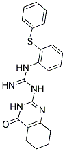 N-(4-OXO-3,4,5,6,7,8-HEXAHYDROQUINAZOLIN-2-YL)-N'-[2-(PHENYLTHIO)PHENYL]GUANIDINE Struktur