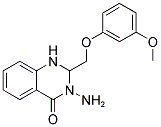 3-AMINO-2-(3-METHOXY-PHENOXYMETHYL)-3H-QUINAZOLIN-4-ONE Struktur