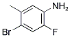 4-BROMO-2-FLUORO-5-METHYLANILINE Struktur