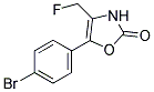 5-(4-BROMO-PHENYL)-4-FLUOROMETHYL-3H-OXAZOL-2-ONE Struktur