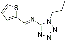 1-PROPYL-N-[(1E)-THIEN-2-YLMETHYLENE]-1H-TETRAZOL-5-AMINE Struktur