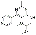 N-(2,2-DIMETHOXYETHYL)-2-METHYL-6-PYRIDIN-4-YLPYRIMIDIN-4-AMINE Struktur