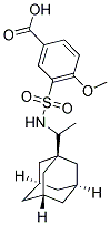 3-(1-ADAMANTAN-1-YL-ETHYLSULFAMOYL)-4-METHOXY-BENZOIC ACID Struktur