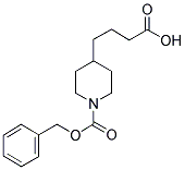 1-CBZ-4-(3-CARBOXY-PROPYL)-PIPERIDINE Struktur