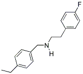 N-(4-ETHYLBENZYL)-2-(4-FLUOROPHENYL)ETHANAMINE Struktur