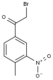 2-BROMO-1-(4-METHYL-3-NITRO-PHENYL)-ETHANONE Struktur