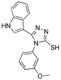 5-(1H-INDOL-3-YL)-4-(3-METHOXYPHENYL)-4H-1,2,4-TRIAZOLE-3-THIOL Struktur