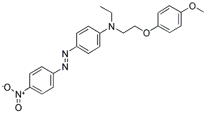 (E)-N-ETHYL-N-[2-(4-METHOXYPHENOXY)ETHYL]-4-[(4-NITROPHENYL)DIAZENYL]BENZENAMINE Struktur