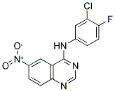 N-(3-CHLORO-4-FLUOROPHENYL)-6-NITRO-4-QUINAZOLINAMINE Struktur