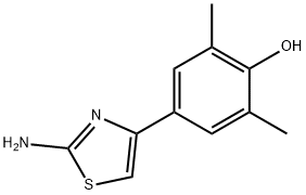 4-(2-AMINO-1,3-THIAZOL-4-YL)-2,6-DIMETHYLBENZENOL Struktur