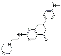 7-(4-(DIMETHYLAMINO)PHENYL)-2-(2-MORPHOLINOETHYLAMINO)-7,8-DIHYDROQUINAZOLIN-5(6H)-ONE Struktur