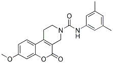 N-(3,5-DIMETHYLPHENYL)-8-METHOXY-5-OXO-1,5-DIHYDRO-2H-CHROMENO[3,4-C]PYRIDINE-3(4H)-CARBOXAMIDE Struktur