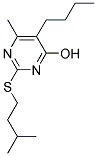 5-BUTYL-6-METHYL-2-[(3-METHYLBUTYL)THIO]PYRIMIDIN-4-OL Struktur