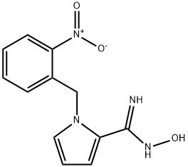 N'-HYDROXY-1-(2-NITROBENZYL)-1H-PYRROLE-2-CARBOXIMIDAMIDE Struktur