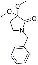 1-BENZYL-3,3-DIMETHOXY-2-PYRROLIDINONE Struktur