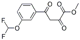 4-(3-DIFLUOROMETHOXY-PHENYL)-2,4-DIOXO-BUTYRIC ACID METHYL ESTER Struktur