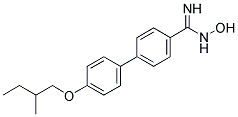 N-HYDROXY-4'-(2-METHYL-BUTOXY)-BIPHENYL-4-CARBOXAMIDINE Struktur