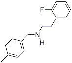 2-(2-FLUOROPHENYL)-N-(4-METHYLBENZYL)ETHANAMINE Struktur