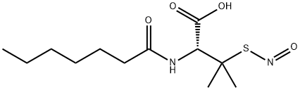 S-NITROSO-N-HEPTANOYL-D,L-PENICILLAMINE Struktur