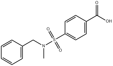 4-([BENZYL(METHYL)AMINO]SULFONYL)BENZOIC ACID Struktur