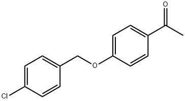 1-(4-[(4-CHLOROBENZYL)OXY]PHENYL)ETHANONE Struktur