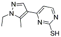 4-(1-ETHYL-5-METHYL-1H-PYRAZOL-4-YL)-PYRIMIDINE-2-THIOL Struktur