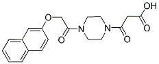 3-(4-[(2-NAPHTHYLOXY)ACETYL]PIPERAZIN-1-YL)-3-OXOPROPANOIC ACID Struktur