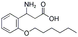 3-AMINO-3-(2-HEXYLOXYPHENYL)-PROPIONIC ACID Struktur