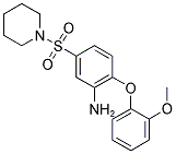 2-(2-METHOXYPHENOXY)-5-(PIPERIDIN-1-YLSULFONYL)ANILINE Struktur