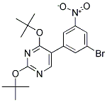 5-(3-BROMO-5-NITROPHENYL)-2,4-DITERT-BUTOXYPYRIMIDINE Struktur