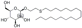 1-O-[(2-OCTADECYLTHIOETHYL)-(BETA-D-GLUCOPYRANOSIDE)] Struktur