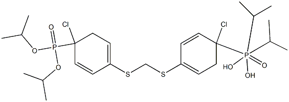 BIS[(4-CHLOROPHENYL)THIOMETHYLENE]BIPHOSPHONIC ACID, TETRAISOPROPYL ESTER Struktur