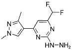 [4-DIFLUOROMETHYL-6-(1,3-DIMETHYL-1 H-PYRAZOL-4-YL)-PYRIMIDIN-2-YL]-HYDRAZINE Struktur