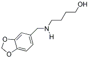 4-((1,3-BENZODIOXOL-5-YLMETHYL)AMINO)BUTAN-1-OL Struktur