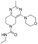 N-ETHYL-2-METHYL-4-MORPHOLIN-4-YL-7,8-DIHYDROPYRIDO[4,3-D]PYRIMIDINE-6(5H)-CARBOXAMIDE Struktur