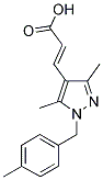 (2E)-3-[3,5-DIMETHYL-1-(4-METHYLBENZYL)-1H-PYRAZOL-4-YL]ACRYLIC ACID Struktur