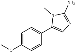 5-(4-METHOXY-PHENYL)-1-METHYL-1H-IMIDAZOL-2-YLAMINE Struktur