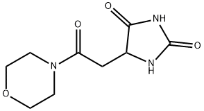 5-(2-MORPHOLIN-4-YL-2-OXOETHYL)IMIDAZOLIDINE-2,4-DIONE Struktur