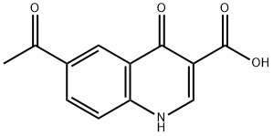 6-ACETYL-4-OXO-1,4-DIHYDRO-QUINOLINE-3-CARBOXYLIC ACID Struktur