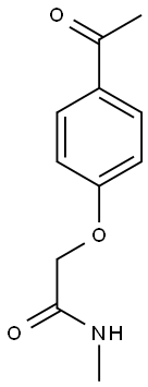 2-(4-ACETYLPHENOXY)-N-METHYLACETAMIDE Struktur