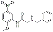 2-(BENZYLAMINO)-N-(2-METHOXY-5-NITROPHENYL)ACETAMIDE Struktur