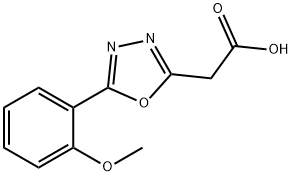 [5-(2-METHOXY-PHENYL)-[1,3,4]OXADIAZOL-2-YL]-ACETIC ACID Struktur