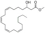 3(R,S)-HYDROXY-7(Z),10(Z),13(Z),16(Z)-DOCOSATETRAENOIC ACID METHYL ESTER Struktur