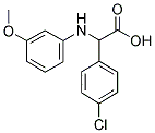 (4-CHLORO-PHENYL)-(3-METHOXY-PHENYLAMINO)-ACETIC ACID Struktur