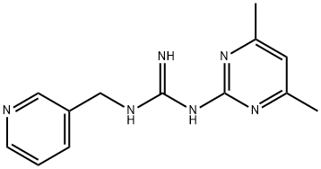 N-(4,6-DIMETHYLPYRIMIDIN-2-YL)-N'-(PYRIDIN-3-YLMETHYL)GUANIDINE Struktur