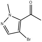 1-(4-BROMO-2-METHYL-2H-PYRAZOL-3-YL)-ETHANONE Struktur