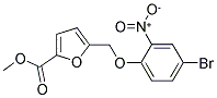 5-(4-BROMO-2-NITRO-PHENOXYMETHYL)-FURAN-2-CARBOXYLIC ACID METHYL ESTER Struktur