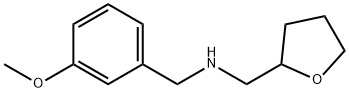 (3-METHOXY-BENZYL)-(TETRAHYDRO-FURAN-2-YLMETHYL)-AMINE Struktur